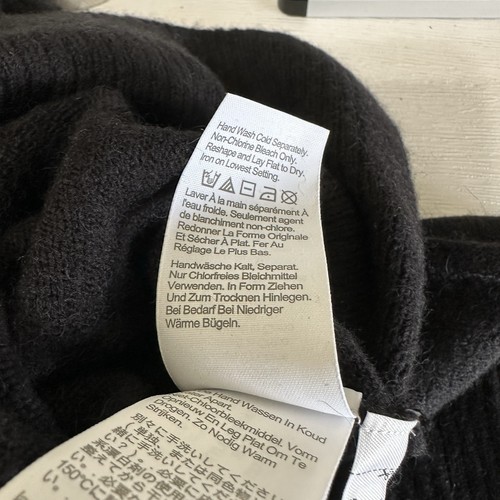 Maglione J Crew Donna XS Nero Girocollo Boxy Relax Lana Alpaca Capsula Basic - Foto 12 di 13