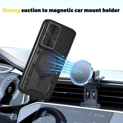 Für XiaoMi Poco F7 5G Hybrid Armor Slide Objektiv Kamera Magnet Ständer Abdeckung Etui - Bild 9 von 20