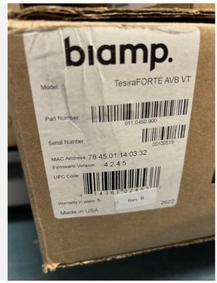 Biamp Tesira Forte AVB VT