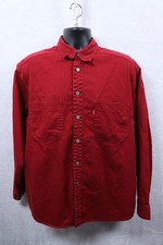 VTG 90s Levi's Red Tab Denim Shirt Men's Large 100 Cotton Red Long-Sleeve WEAR