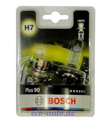 2x BOSCH Gigalight Plus 90 H7 12V 55W Halogen für MERCEDES CLA C117 X117