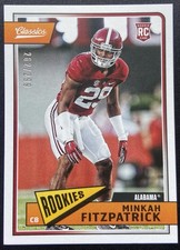 Minkah Fitzpatrick 2018 Classics 262/299 Rookie Red Back Alabama Crimson Tide SP
