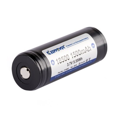 Keeppower 18500 1500mAh 3,6V - 3,7V Li-Ionen-Akku geschützt