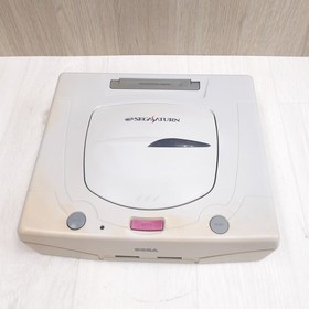 Sega Saturn Console Bundle with 2 Controllers 8 Games Japan White HST-3220