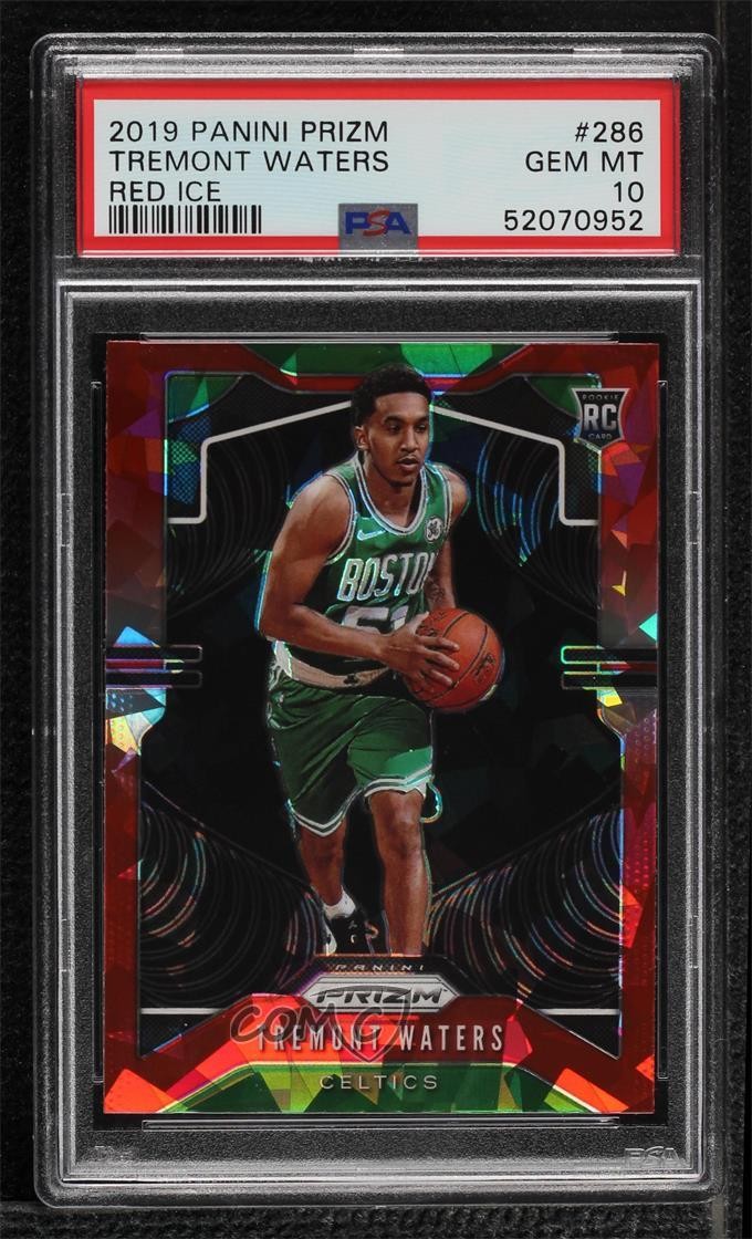 2019-20 Panini Prizm Red Ice Tremont Waters #286 PSA 10 GEM MT Rookie RC 3z6