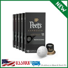 Peet's Coffee, Dark Roast Espresso Capsules, Compatible with Nespresso Original