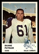 1961 Fleer Football #46 Duane Putnam NM *f2