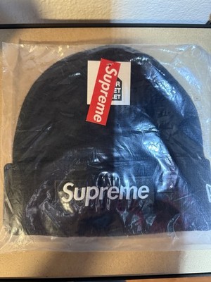 Supreme New Era Box Logo Black Beanie  World Famous  FW21 hoodie shirt homerun