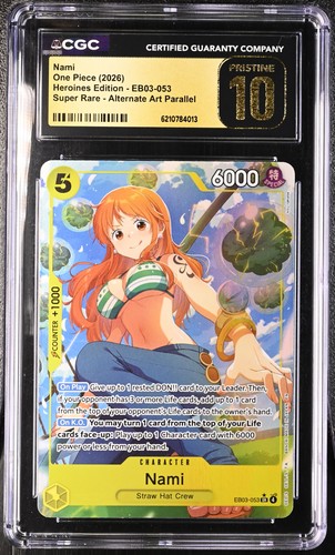 Nami (Alternate Art) graded CGC 10 for sale on eBay