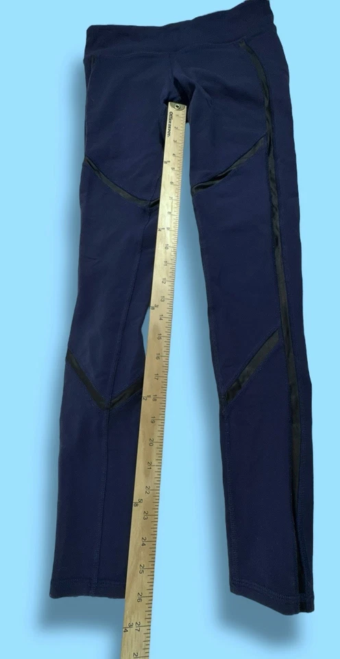 Леггинсы с логотипом ALO Yoga Continuity темно-синие для занятий спортом в тренажерном зале S 26 дюймов по внутреннему шву - Изображение 4 из 4