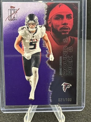2025 Topps Signature Class Drake London Purple /100 #62