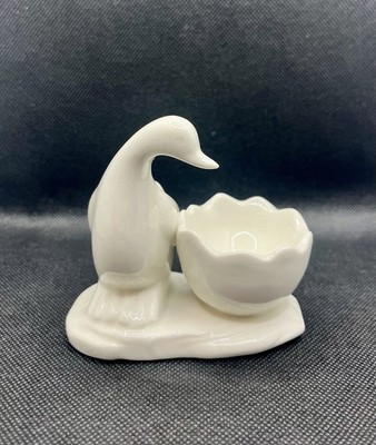 Gisela Graham London White Ceramic Goose Egg Cup