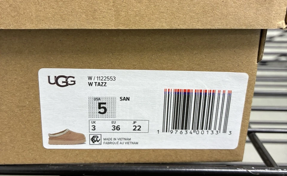 UGG Women's Tazz Platform Slipper Sand Authentic W/ Blue 1122553 All Sizes - Image 3 of 4