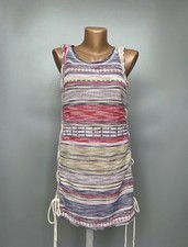 ZARA  Knit Mini Dress Colorful Striped Sleeveless  Boho  Size S
