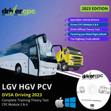 Driver Training LGV HGV PCV Theory Test 2023 Module 2 & 4 Case Study DVD