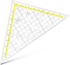Aristo TZ-Dreieck Hypotenuse 22,5 cm, Tuschenoppen, keine Facette, Plexigla ...