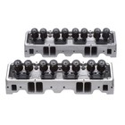 Edelbrock Engine Cylinder Head Set 5085; E-210 210cc Aluminum 64cc for Chevy SBC