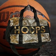 Justice Girl Hoops Flip Sequin Duffle Bag Gold/Sliver