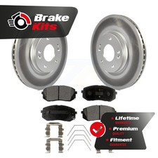 Front Coated Brake Rotor Semi-Metallic Pad Kit For 2018-2023 Hyundai Kona AWD SE