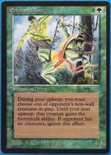 Erhnam Djinn Arabian Nights NM Green Rare MAGIC MTG CARD (ID# 512493) ABUGames