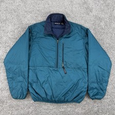 Patagonia Puffball Jacket Men’s XS Teal Vintage Made In USA Half Zip Puffer