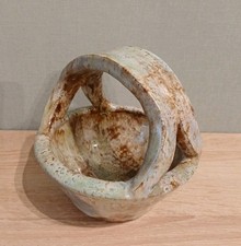 Vide-poche " Panier " en céramique - Signé LG Vallauris - Louis Giraud...