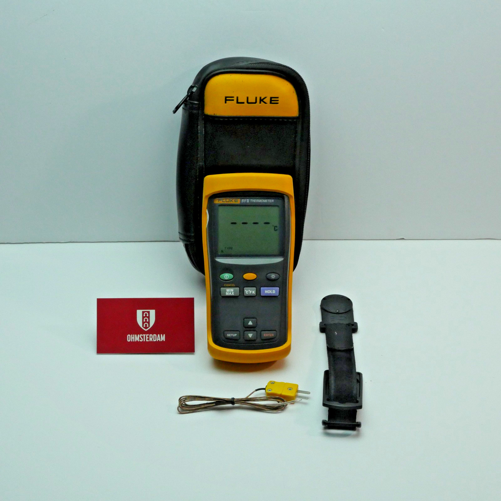 Fluke 51 II Handheld Digital Probe Thermometer WITH CASE