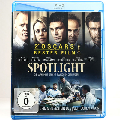Spotlight Bluray Tom McCarthy Mark Ruffalo Keaton McAdams Tucci
