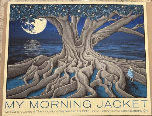 My Morning Jacket Official Tour Poster Santa Barbara 2021 - Mishka Westell - LE