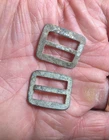 Two brass kepi buckles-Found in New Mexico-Apache Indian Wars