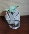 Vintage 1980 Star Wars Yoda 2" Figure w/Star Stand