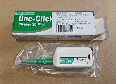 Fujikura One Click Mini Cleaner Glasfaser 2,5 mm FC/SC/ST Reinigungsstift