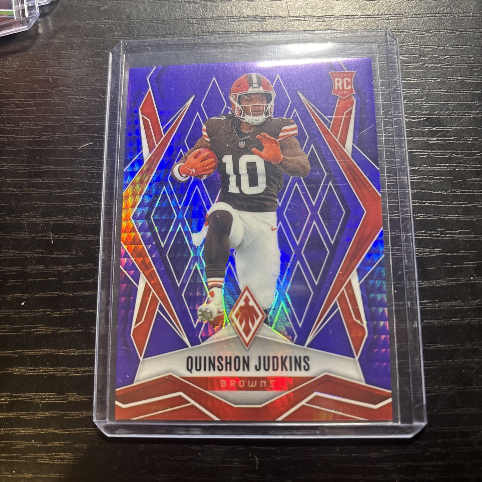 Quinshon Judkins Rookie Purple Hyper Prizm #/249 - 2025 Panini Phoenix #191