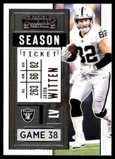 Jason Witten 2020 Panini Contenders #30 Raiders NFL READ FREE SHIP AutographDen