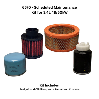 #ad Generac 6570 Scheduled Maintenance Kit for 3.4L 48 50kW $119.99