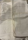 NEW FRETTE CARDO RICAMO STITCHED GOLD CHAIN COTTON SATEEN QUEEN 4p BED SET ITALY — photo 1