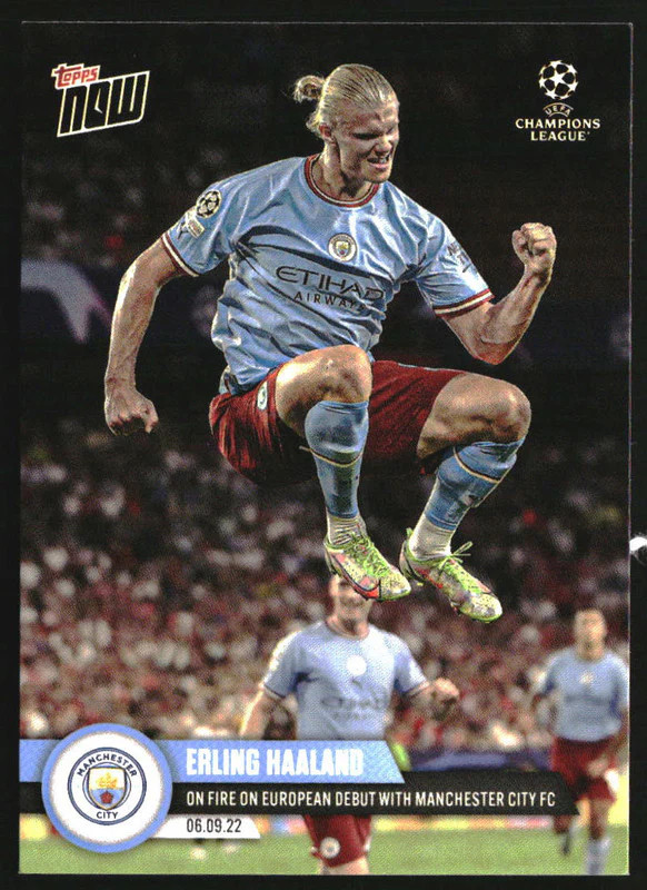 Topps - 【45/99】topps now アーリング・ハーランド Erling 2022-23 Topps Now UEFA Champions League #6 Erling Haaland | eBay