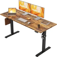 Agilestic Electric Standing Desk, 55 x 24 Inches Height Adjustable Memory Office