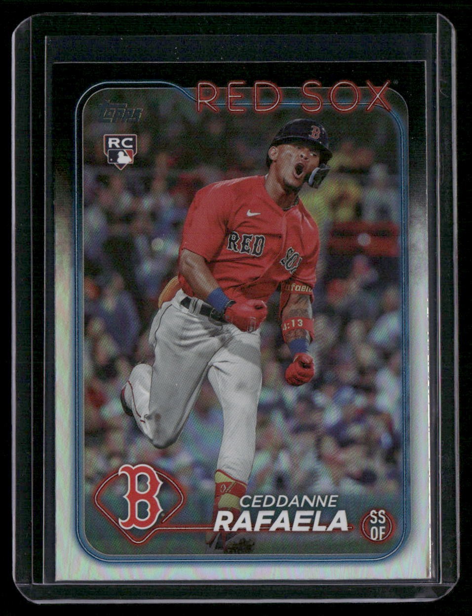 2024 Topps #313 Ceddanne Rafaela Rainbow Foil