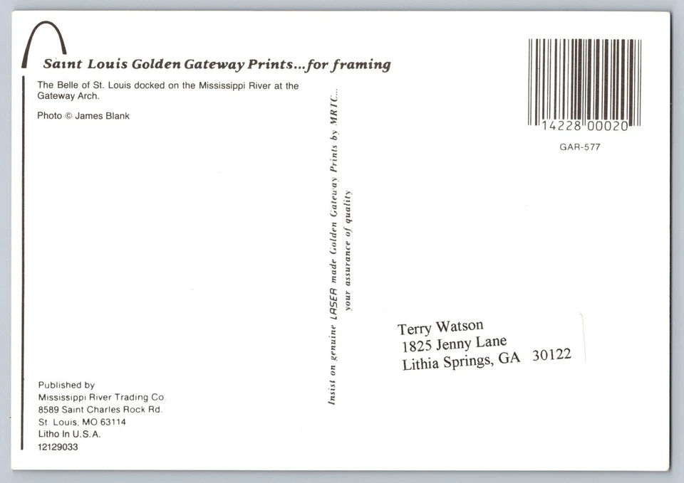 #4044 Wonders of America Gateway Arch Maxi Card w/Pictorial Cancel - Image 2 of 2