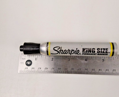 VTG Sharpie King Size Permanent Marker Black Works!