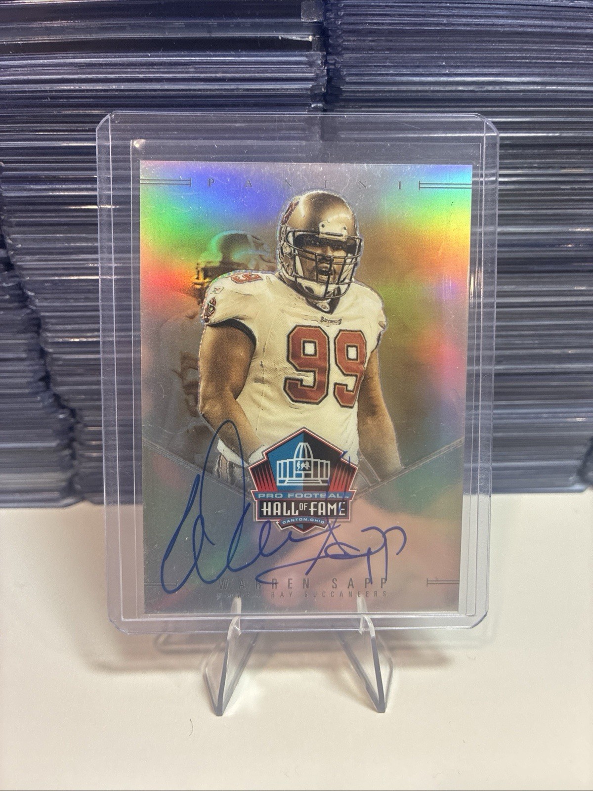 2025 Panini National Treasures Warren Sapp Hall of Fame Auto /50