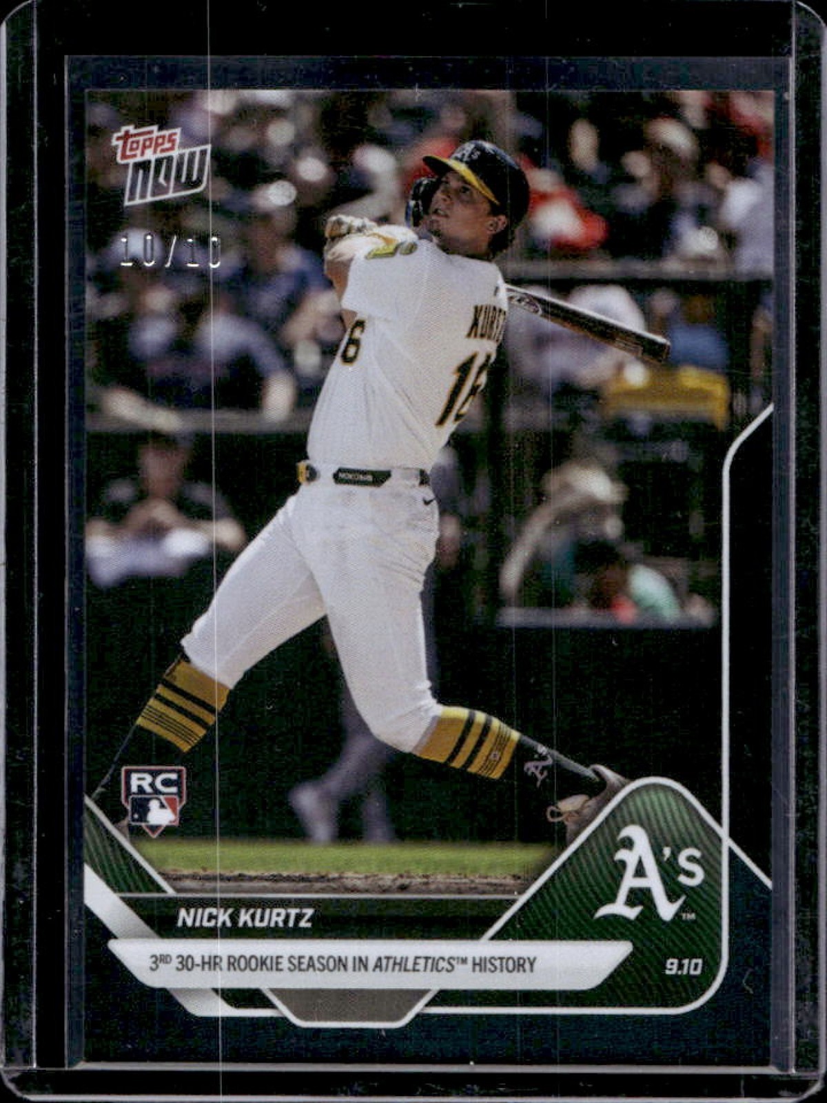 Nick Kurtz 2025 Topps Now #424 Black Foil /10 Price Guide - Sports 