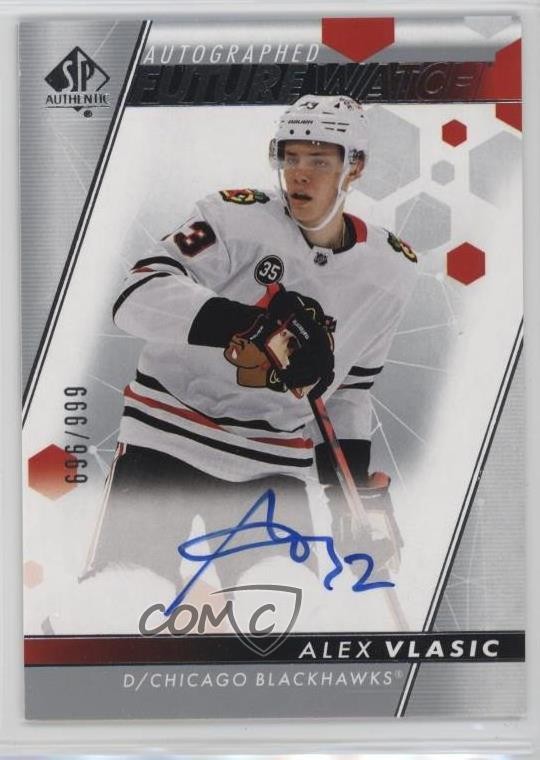 2022-23 SP Authentic Auto Future Watch 696/999 Alex Vlasic #111 Auto s0w