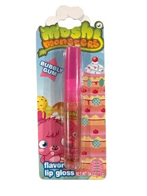 Vintage 2012 Lotta Luv Moshi Monsters Bubbly Gum Flavored Liquid Wand Lip Gloss