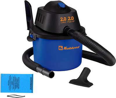 WD-2L Portable Wet Dry Vacuum, 2-Gallon 2 PHP Suction plus Blower Vacuum Cleaner