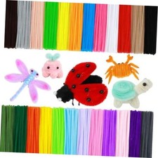 1200pcs Pipe Cleaners Bulk. 24-Color Chenille Stems for Craft. Art Supplies