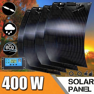 400W 200W Flexible Solar Panel Mono 12V Portable Camping Home RV Battery Charge
