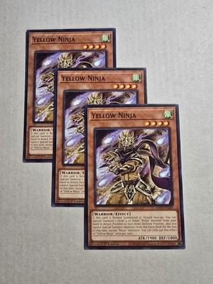 Yugioh! 3x Yellow Ninja MP25-EN449 Common 1st Ed NM