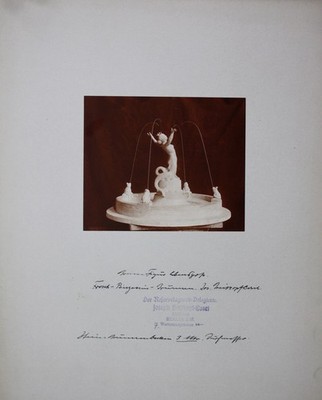 Frog princess fountain photo photo fountain sculpture broadhead Cosel around 1900